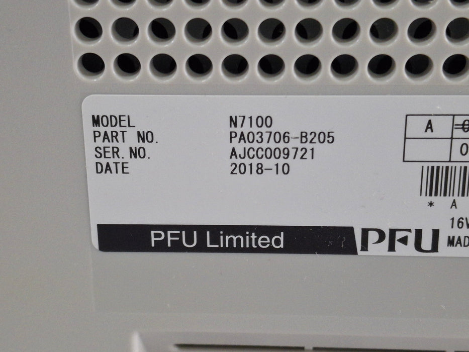 Fujitsu Fujitsu N7100 Network Scanner CR and Imagers reLink Medical