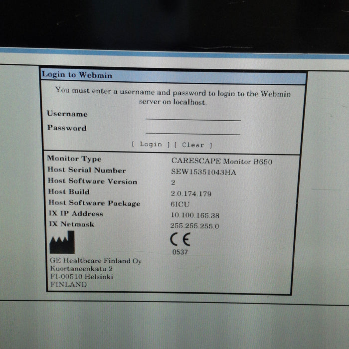 GE Healthcare GE Healthcare Carescape B650 Critical Care Patient Monitor Patient Monitors reLink Medical