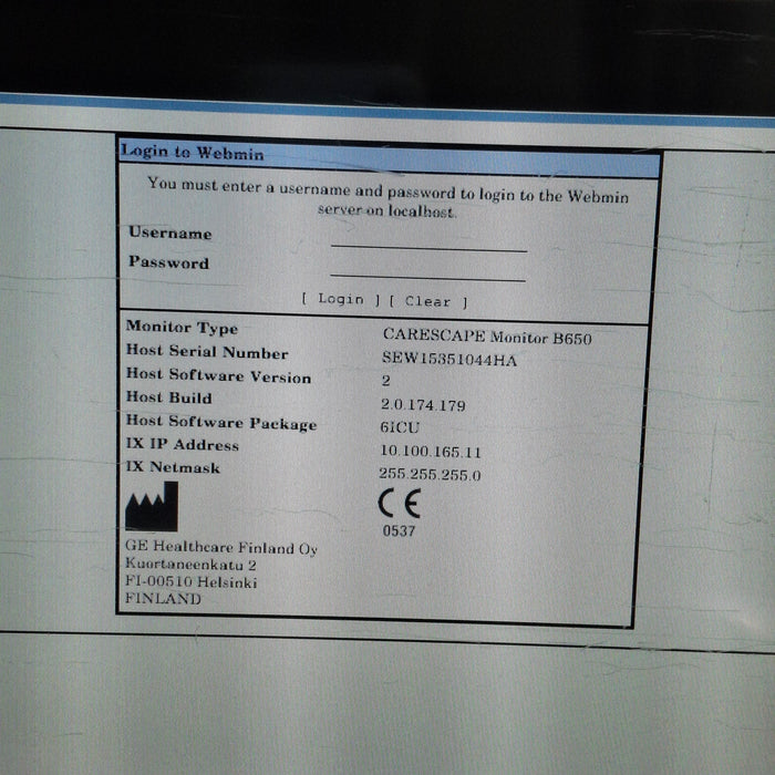 GE Healthcare GE Healthcare Carescape B650 Critical Care Patient Monitor Patient Monitors reLink Medical