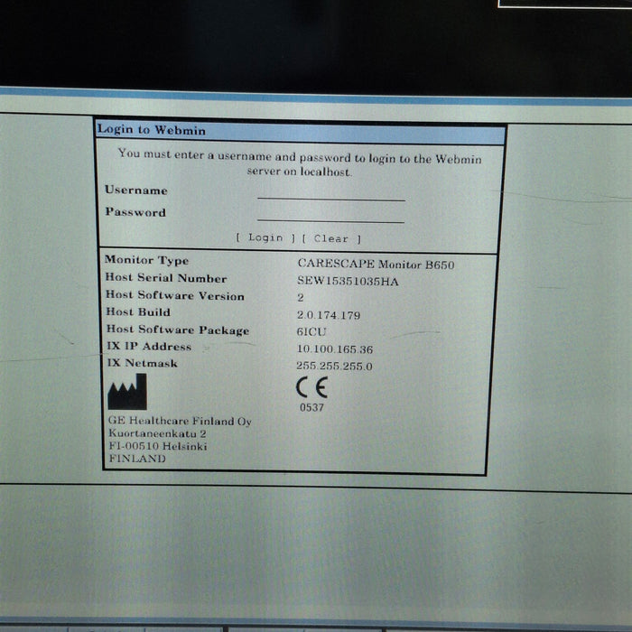 GE Healthcare GE Healthcare Carescape B650 Critical Care Patient Monitor Patient Monitors reLink Medical