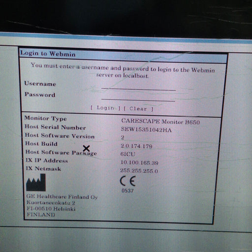 GE Healthcare GE Healthcare Carescape B650 Critical Care Patient Monitor Patient Monitors reLink Medical