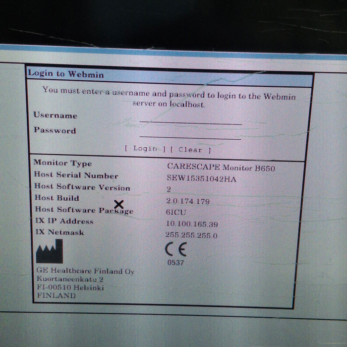 GE Healthcare GE Healthcare Carescape B650 Critical Care Patient Monitor Patient Monitors reLink Medical