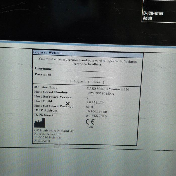 GE Healthcare GE Healthcare Carescape B650 Critical Care Patient Monitor Patient Monitors reLink Medical