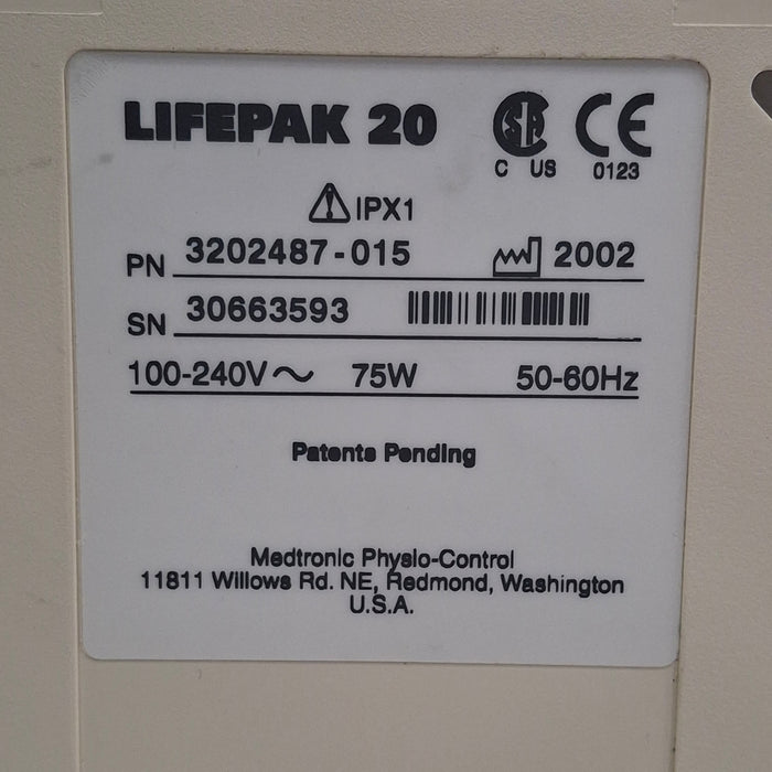 Physio-Control LifePak 20 Defib