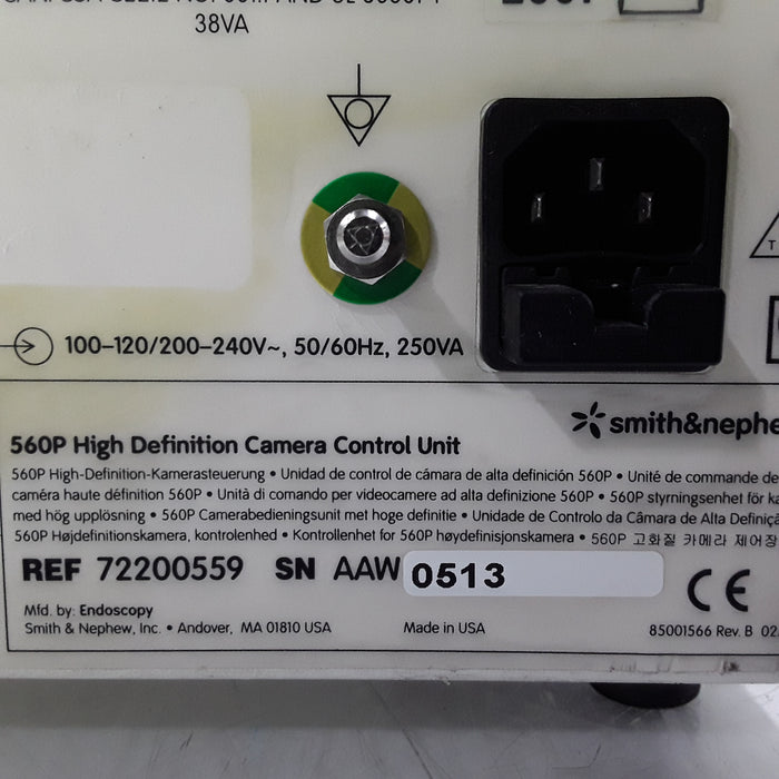 Smith & Nephew Smith & Nephew 560P High Definition Camera System Rigid Endoscopy reLink Medical