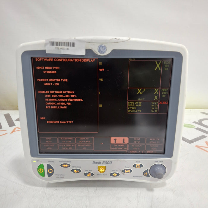 GE Healthcare Dash 5000 - Masimo SpO2 Patient Monitor