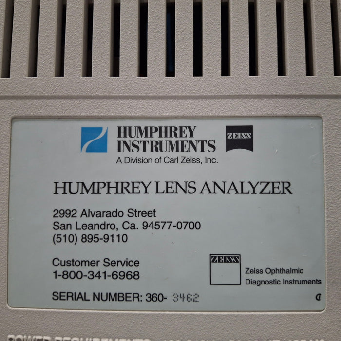 Carl Zeiss Carl Zeiss Humphrey Model 330 Lens Analyzer Ophthalmology reLink Medical