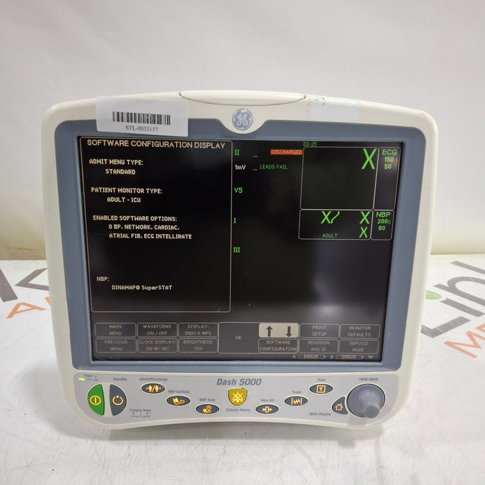 GE Healthcare Dash 5000 - Masimo SpO2 Patient Monitor
