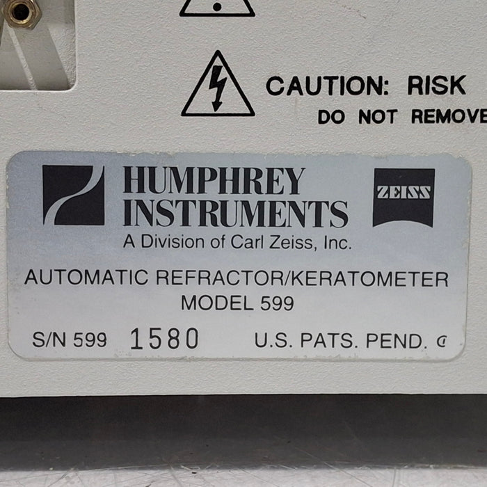 Carl Zeiss Carl Zeiss Humphrey 599 Automatic Refractor Ophthalmology reLink Medical