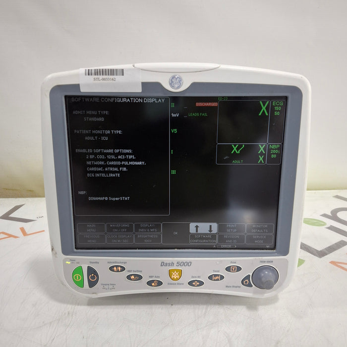 GE Healthcare Dash 5000 - Masimo SpO2 Patient Monitor