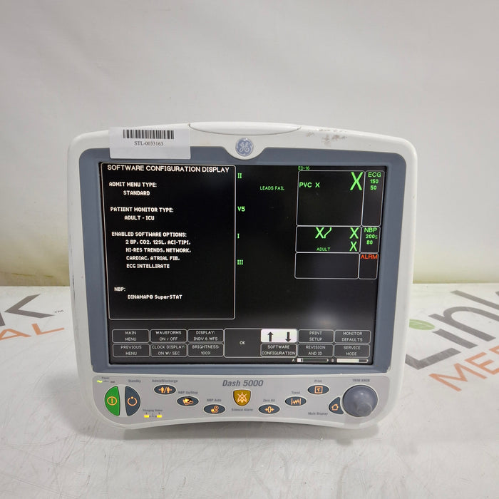 GE Healthcare Dash 5000 - Masimo SpO2 Patient Monitor