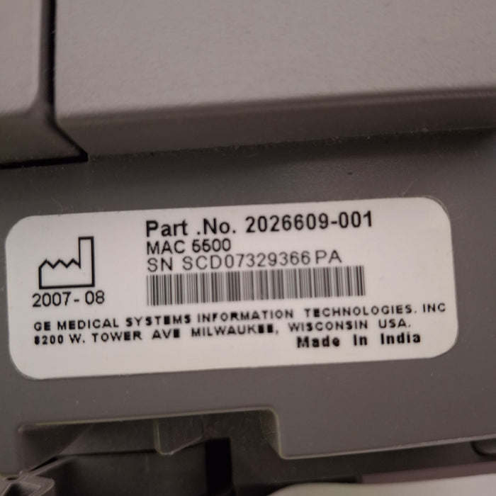 GE Healthcare GE Healthcare MAC 5500 ECG with CAM Module Cardiology reLink Medical