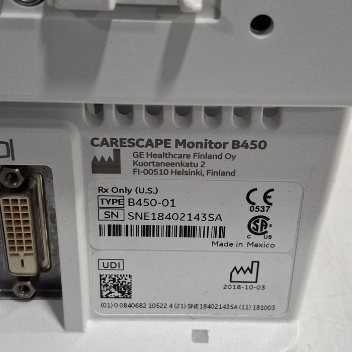 GE Healthcare GE Healthcare Carescape B450 Patient Monitor Patient Monitors reLink Medical