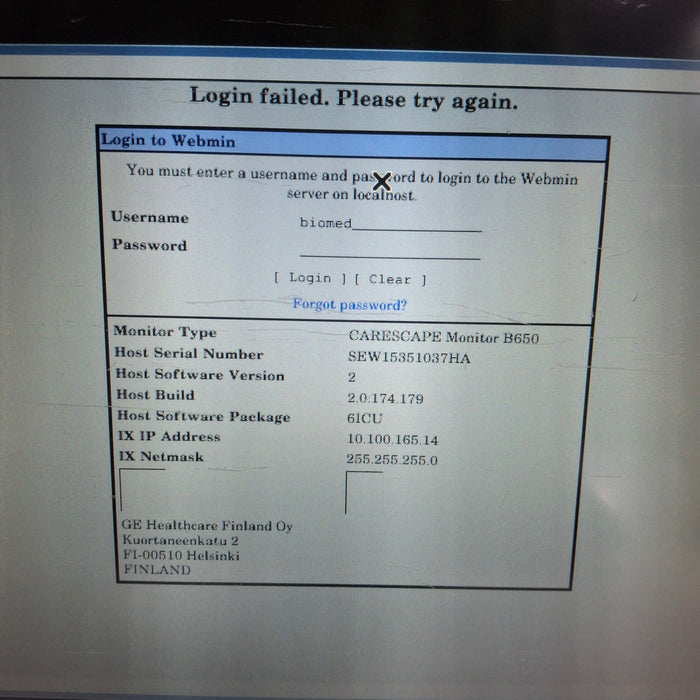 GE Healthcare GE Healthcare Carescape B650 Critical Care Patient Monitor Patient Monitors reLink Medical