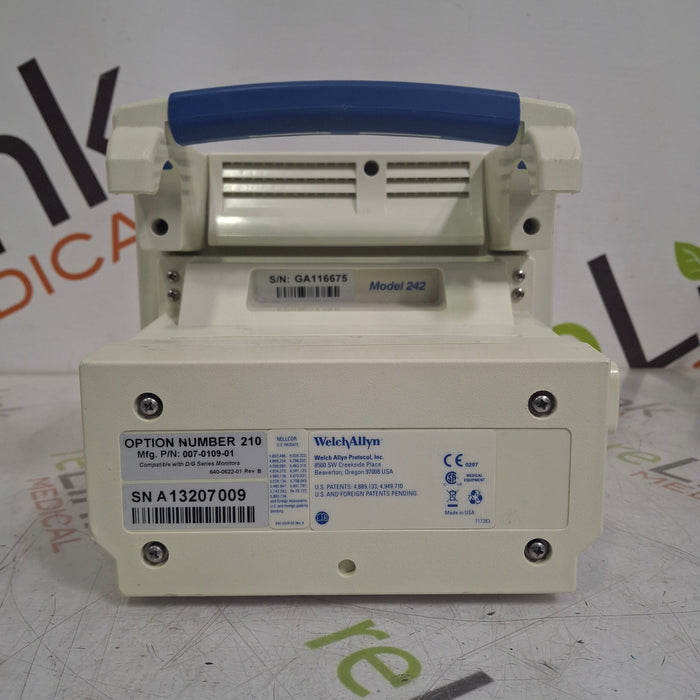 Welch Allyn Propaq CS 242 Vital Signs Monitor