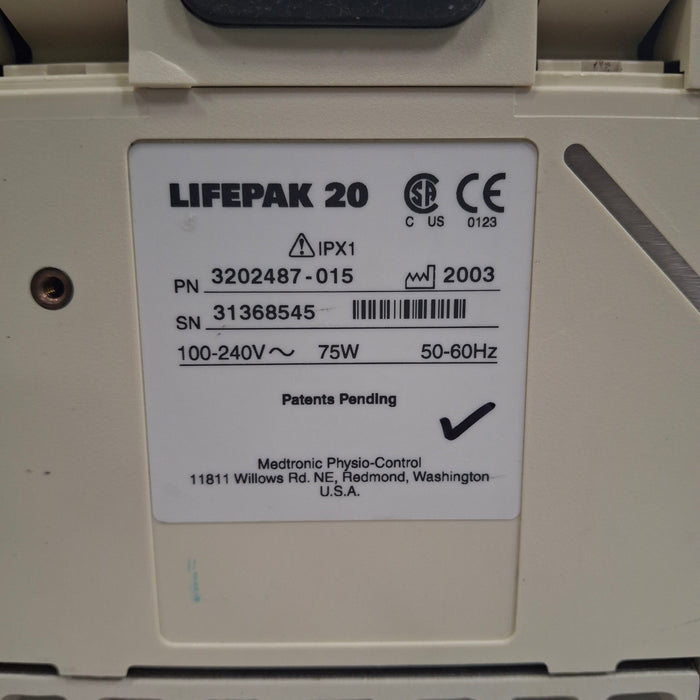 Physio-Control Physio-Control LifePak 20 Defib Defibrillators reLink Medical