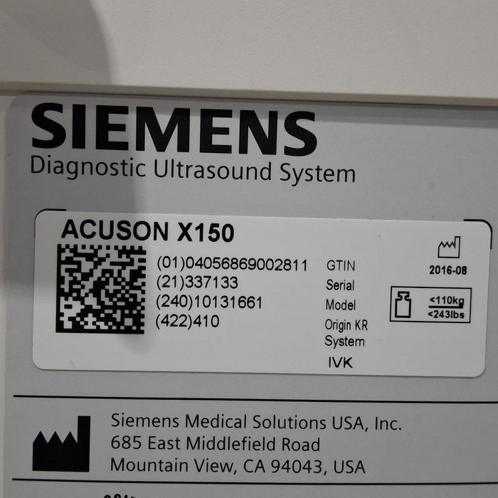 Siemens Siemens Acuson X150 Ultrasound Ultrasound reLink Medical
