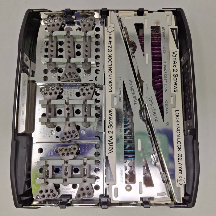 Stryker Stryker VariAx 2 Wrist Trays, 2.4mm & 2.7mm Screws & Volar Plates / Dorsal & Fra Surgical Sets reLink Medical