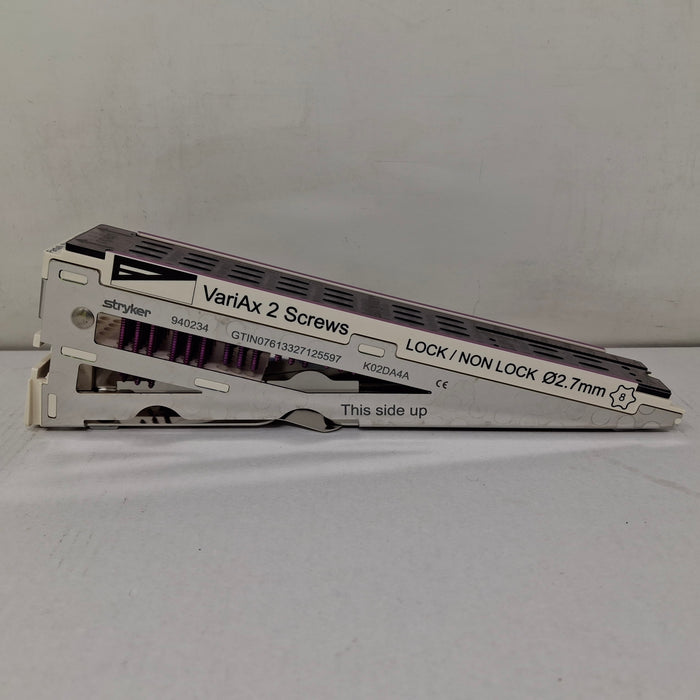 Stryker Stryker VariAx 2 Wrist Trays, 2.4mm & 2.7mm Screws & Volar Plates / Dorsal & Fra Surgical Sets reLink Medical