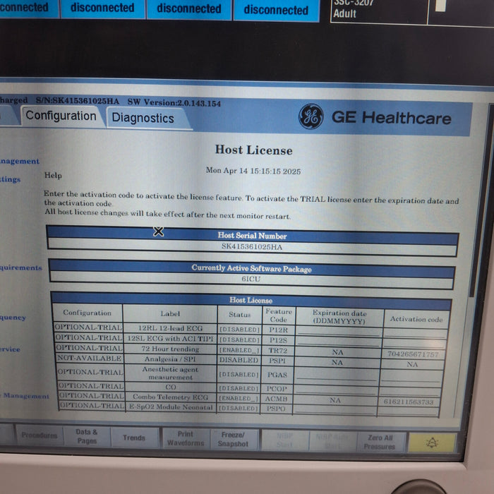GE Healthcare GE Healthcare Carescape B650 Critical Care Patient Monitor Patient Monitors reLink Online