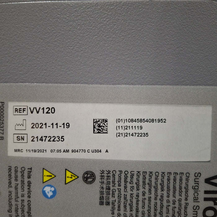 Buffalo Filter Buffalo Filter ViroVac Smoke Evacuation System Surgical Equipment reLink Medical