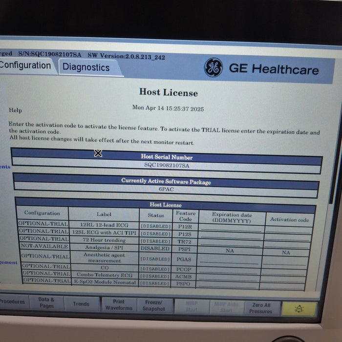 GE Healthcare GE Healthcare Carescape B650 Post Anesthesia Care Patient Monitor Patient Monitors reLink Medical