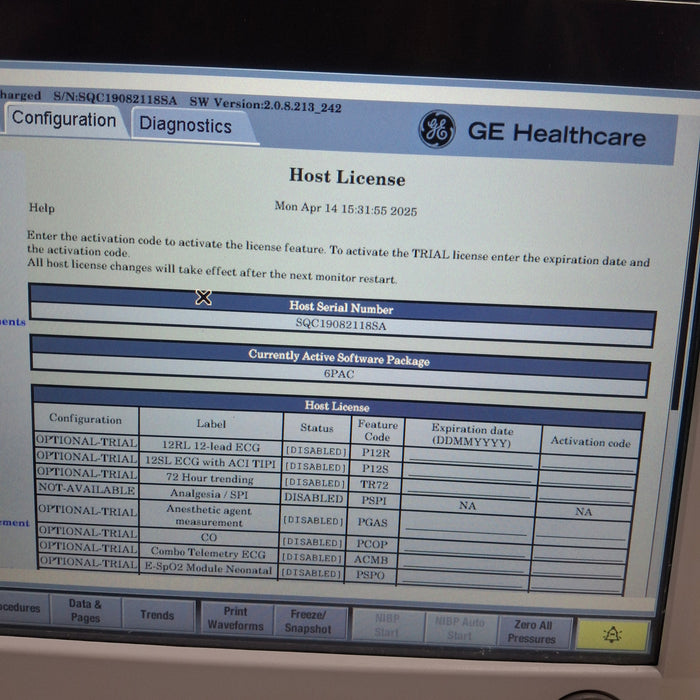 GE Healthcare GE Healthcare Carescape B650 Post Anesthesia Care Patient Monitor Patient Monitors reLink Medical