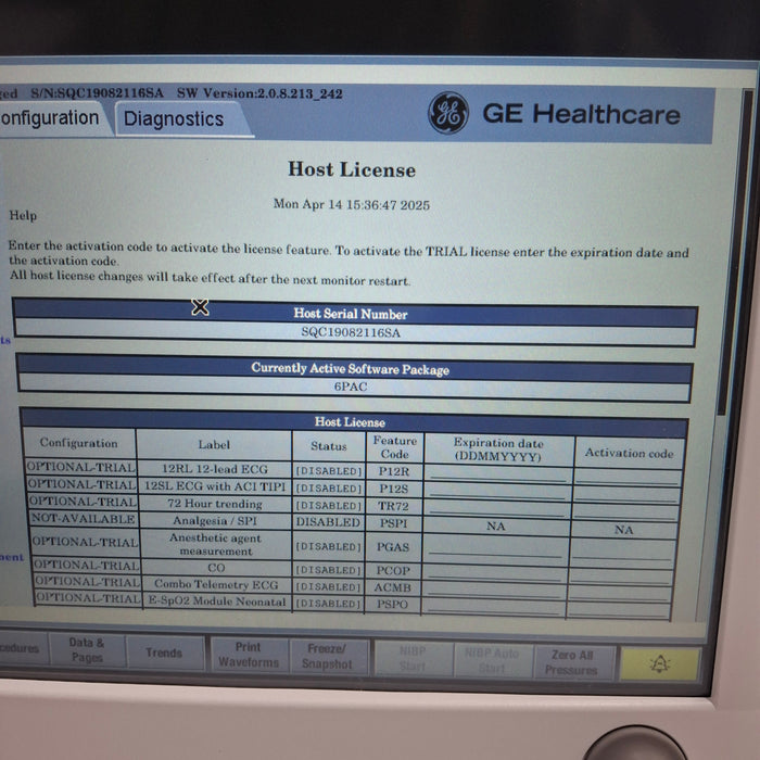 GE Healthcare GE Healthcare Carescape B650 Post Anesthesia Care Patient Monitor Patient Monitors reLink Medical