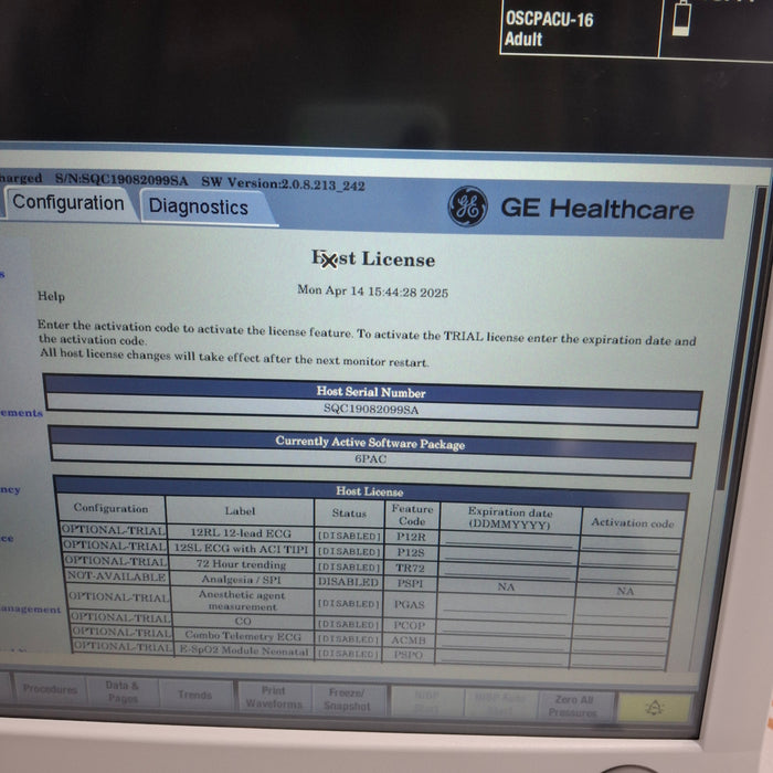 GE Healthcare GE Healthcare Carescape B650 Post Anesthesia Care Patient Monitor Patient Monitors reLink Medical