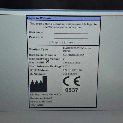 GE Healthcare GE Healthcare Carescape B650 Critical Care Patient Monitor Patient Monitors reLink Medical