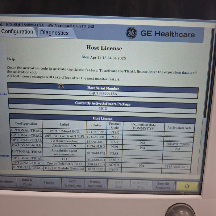 GE Healthcare GE Healthcare Carescape B650 Critical Care Patient Monitor Patient Monitors reLink Medical