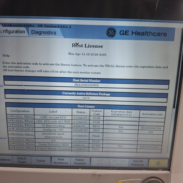 GE Healthcare GE Healthcare Carescape B650 Critical Care Patient Monitor Patient Monitors reLink Medical