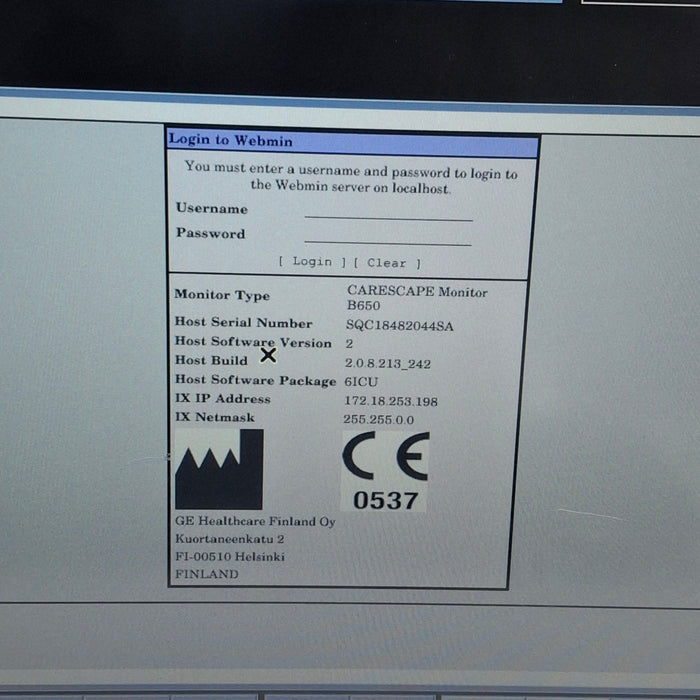 GE Healthcare GE Healthcare Carescape B650 Critical Care Patient Monitor Patient Monitors reLink Medical