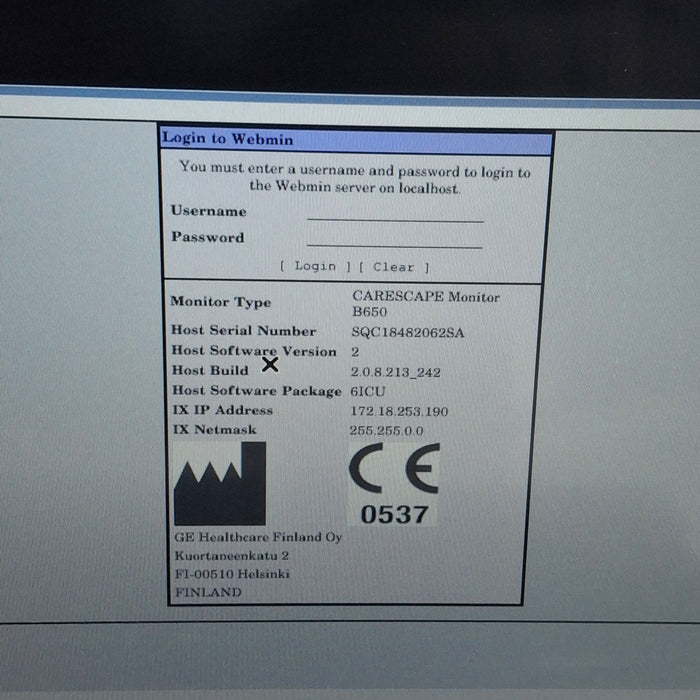 GE Healthcare GE Healthcare Carescape B650 Critical Care Patient Monitor Patient Monitors reLink Medical
