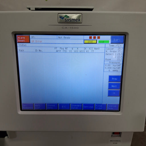 Sysmex Sysmex CA-1500 Hematology Analyzer Clinical Lab reLink Medical