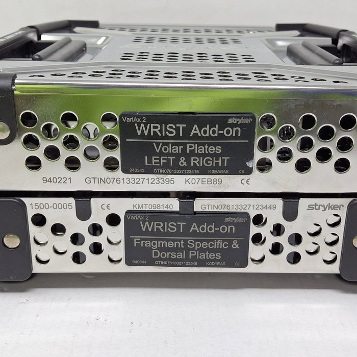 Stryker Stryker VariAx 2 Wrist Add-on Volar Plates Left & Right / Fragment Specific & Do Surgical Sets reLink Medical