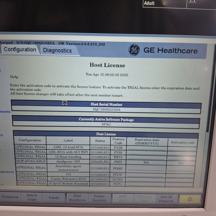 GE Healthcare GE Healthcare Carescape B650 Post Anesthesia Care Patient Monitor Patient Monitors reLink Medical