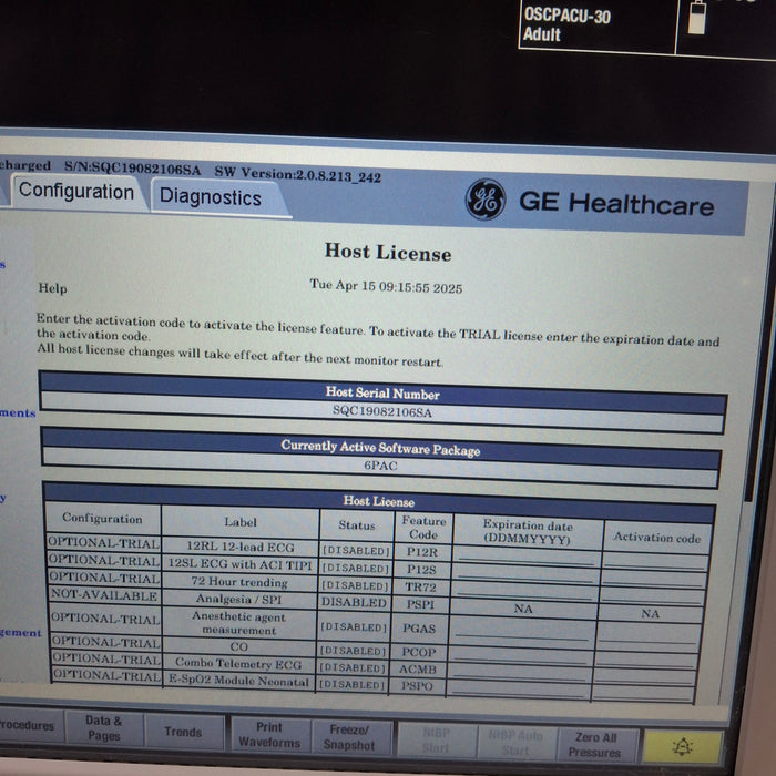 GE Healthcare GE Healthcare Carescape B650 Post Anesthesia Care Patient Monitor Patient Monitors reLink Medical