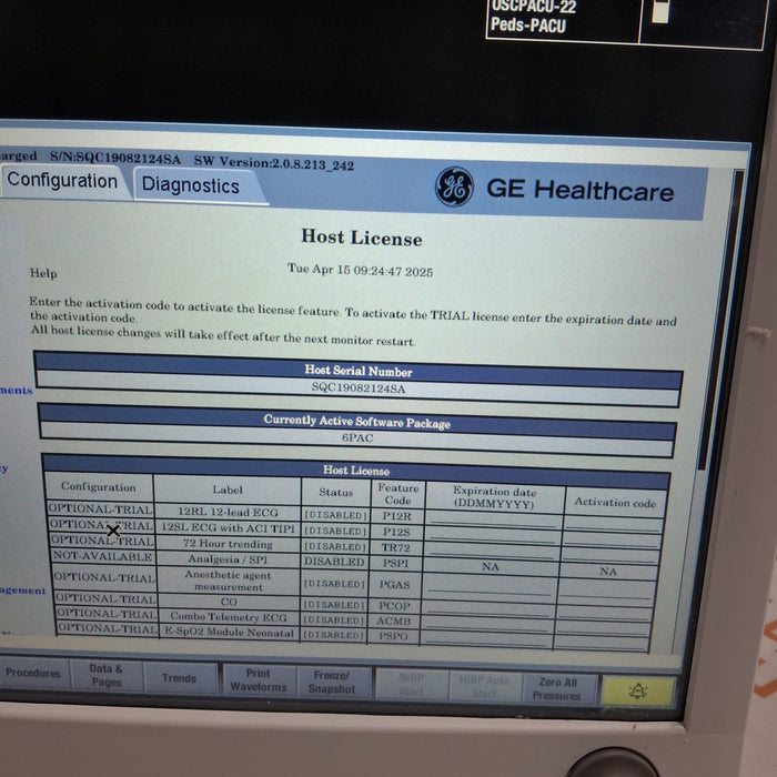 GE Healthcare GE Healthcare Carescape B650 Post Anesthesia Care Patient Monitor Patient Monitors reLink Medical