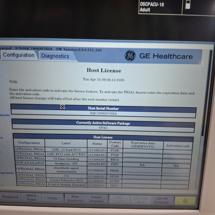 GE Healthcare GE Healthcare Carescape B650 Post Anesthesia Care Patient Monitor Patient Monitors reLink Medical