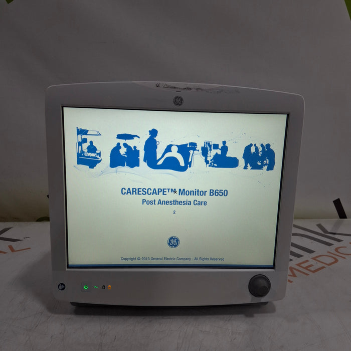 GE Healthcare GE Healthcare Carescape B650 Post Anesthesia Care Patient Monitor Patient Monitors reLink Medical