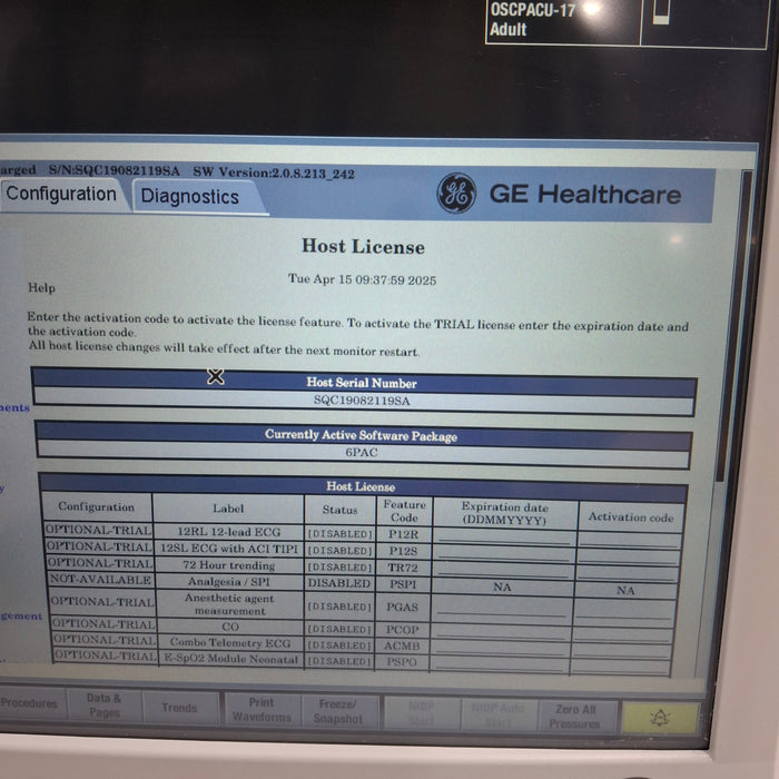 GE Healthcare GE Healthcare Carescape B650 Post Anesthesia Care Patient Monitor Patient Monitors reLink Medical