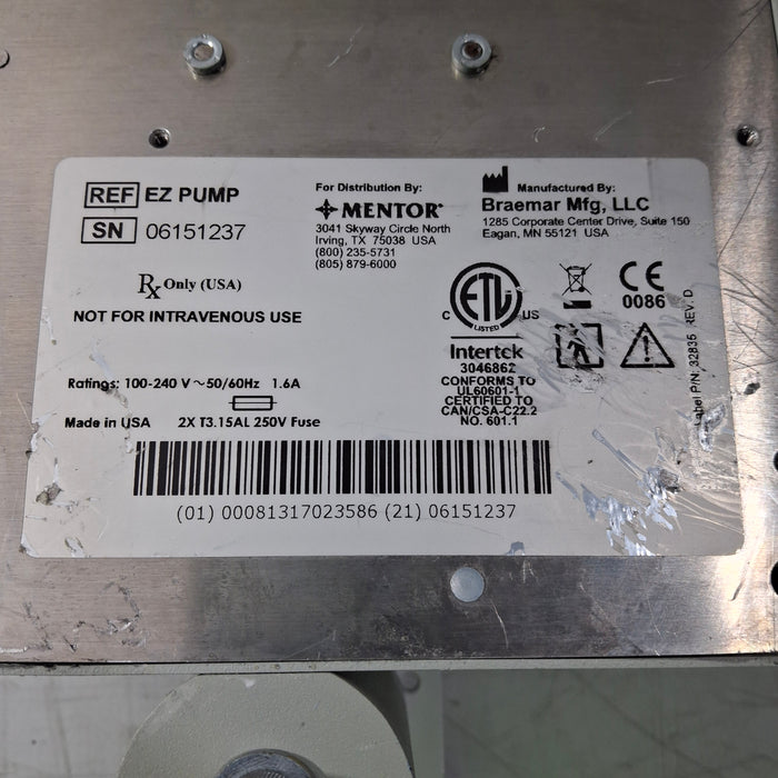 Braemar, Inc. Braemar, Inc. EZ Pump Byron Fluid infiltration pumps Surgical Equipment reLink Medical