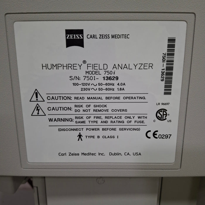 Carl Zeiss Carl Zeiss 750i Humphrey Field Analyzer Ophthalmology reLink Medical
