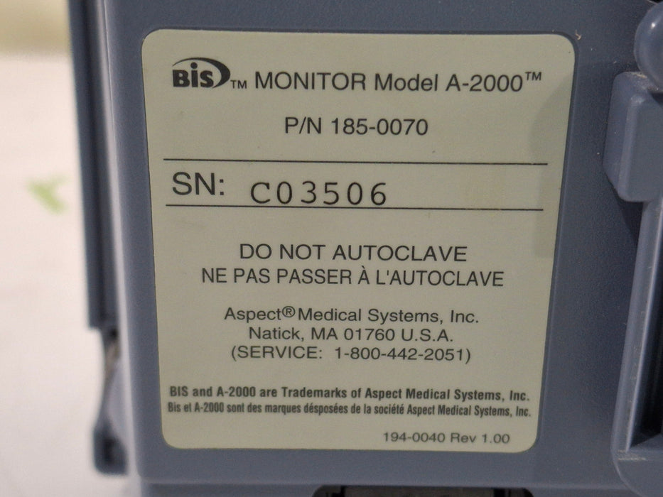 Aspect Medical Systems A-2000 Bispectral Index Monitor