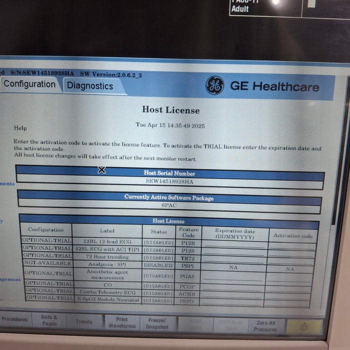 GE Healthcare GE Healthcare Carescape B650 Post Anesthesia Care Patient Monitor Patient Monitors reLink Medical
