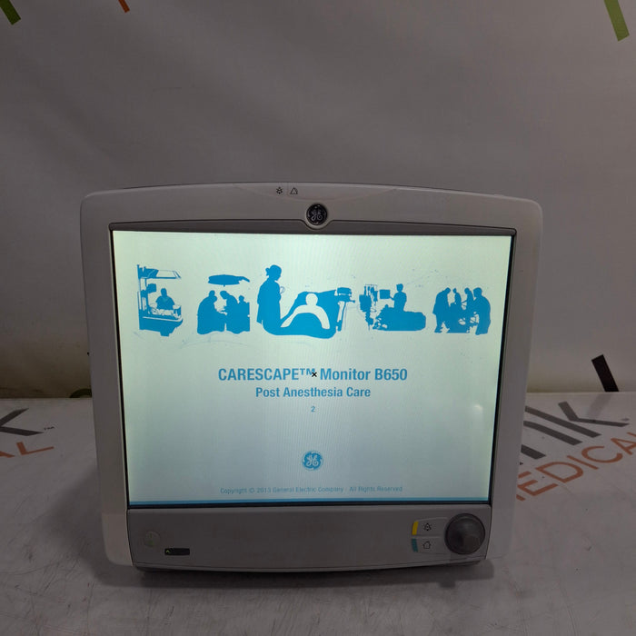 GE Healthcare GE Healthcare Carescape B650 Post Anesthesia Care Patient Monitor Patient Monitors reLink Medical