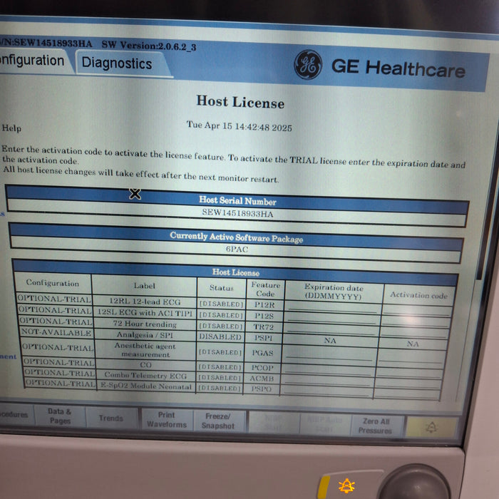 GE Healthcare GE Healthcare Carescape B650 Post Anesthesia Care Patient Monitor Patient Monitors reLink Medical