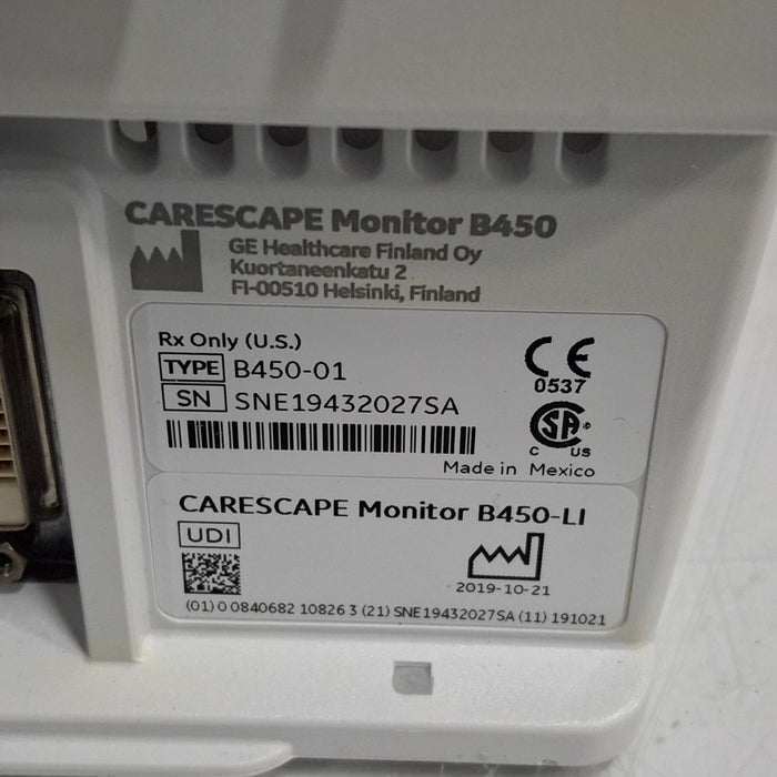 GE Healthcare GE Healthcare Carescape B450 Patient Monitor Patient Monitors reLink Medical