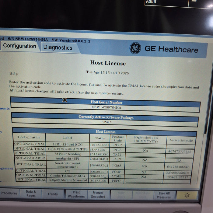 GE Healthcare GE Healthcare Carescape B650 Post Anesthesia Care Patient Monitor Patient Monitors reLink Medical